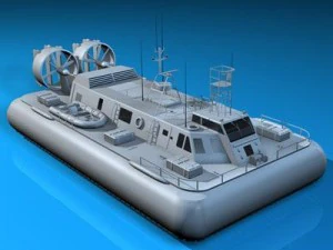 hovercraft de resgate Modelo 3D