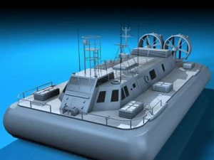 hovercraft de resgate Modelo 3D