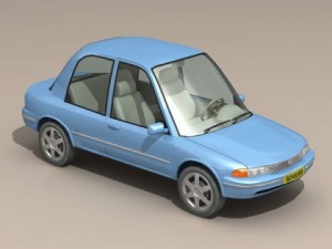cartoon car 1 3D Model
