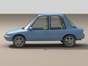 cartoon car 1 3D Model