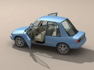 Cartoon-Auto 1 3D Modell