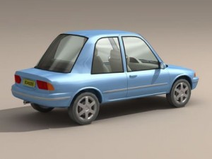 cartoon car 1 3D Model