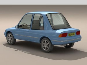 cartoon car 1 3D Model