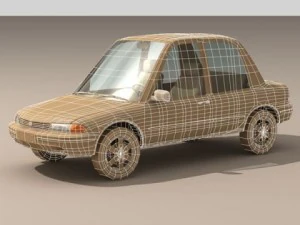 Cartoon-Auto 1 3D Modell