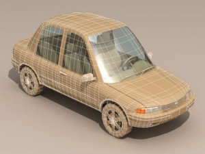 cartoon car 1 3D Model