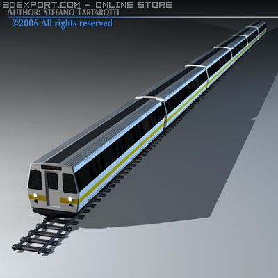 Subway Train2 Without Interior 3d Model In Train 3dexport