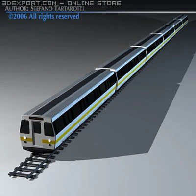 metropolitana treno2 senza interni Modello 3D .c4d .max .obj .3ds .fbx .stl .blend 