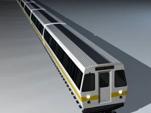 metropolitana treno2 senza interni Modello 3D