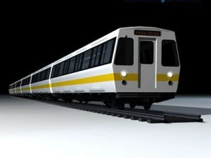metropolitana treno2 senza interni Modello 3D