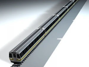 metropolitana treno2 senza interni Modello 3D