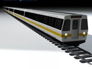 metropolitana treno2 senza interni Modello 3D