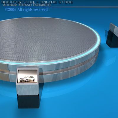 expo platform turntables Modelo 3D .c4d .max .obj .3ds .fbx .stl .blend 