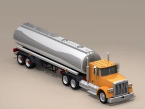 caminh&atilde;o-tanque americano Modelo 3D