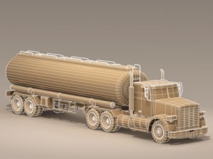us tanker truck 3D Model