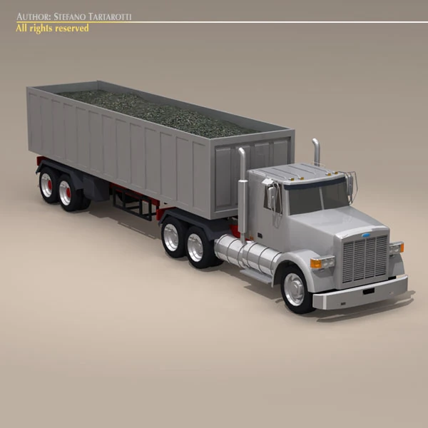 us construction truck 3D Model .c4d .max .obj .3ds .fbx .stl .blend 