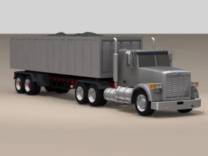 us construction truck 3D Model
