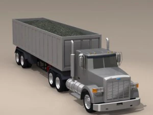 us construction truck 3D Model