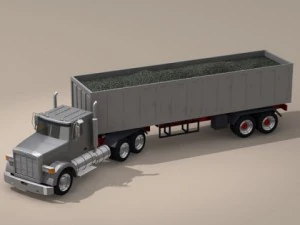 us construction truck 3D Model