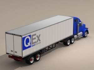 us freight truck 3D 模型