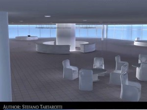 car dealership interior 3D-Modell