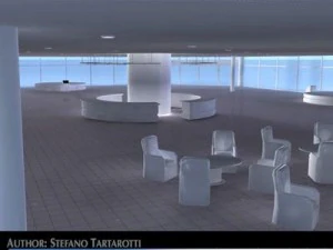 interior de concession&aacute;ria de autom&oacute;veis Modelo 3D