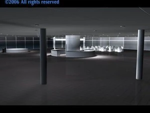 interior de concession&aacute;ria de autom&oacute;veis Modelo 3D