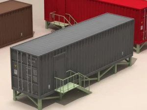 bureau de conteneurs Modèle 3D