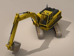 挖掘机 3D 模型