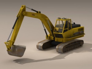 excavator 3Dモデル