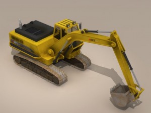 excavator 3Dモデル