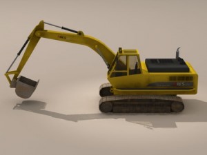 excavator 3Dモデル