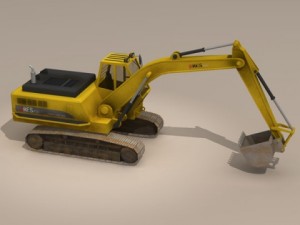 excavator 3Dモデル