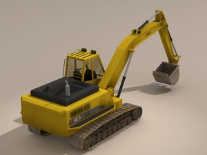 excavator 3Dモデル