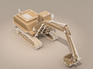 excavator 3Dモデル