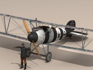albatros d va jasta 26 3D मॉडल