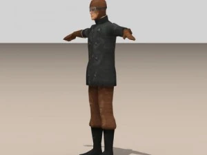 第一次世界大戦のパイロット 3Dモデル