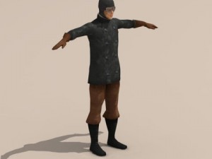 wwi pilot 3D 모델