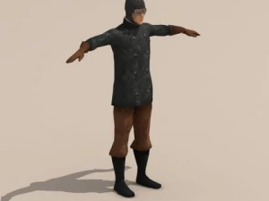 wwi pilot 3D Model