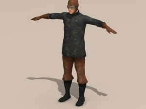 wwi pilot 3D 모델