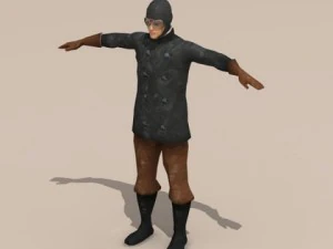 wwi pilot 3D Model