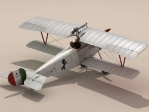 nieuport 17 baracca 3D Model