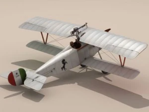 nieuport 17 baracca 3D Model
