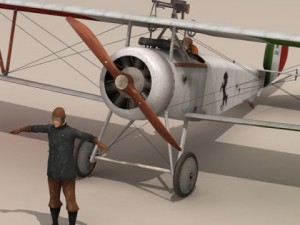 nieuport 17 baracca 3D Model