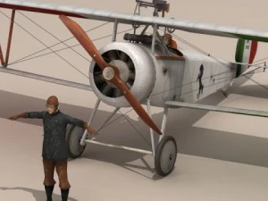 nieuport 17 baracca 3D Model
