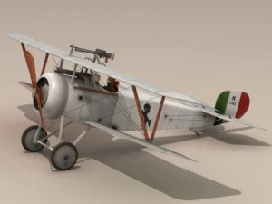 nieuport 17 baracca 3D Model