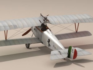 nieuport 17 baracca 3D Model