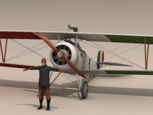 nieuport 17 baracca 3D Model