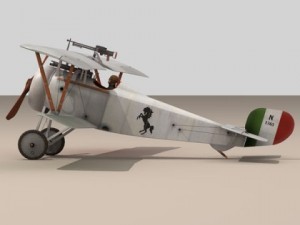 nieuport 17 baracca 3D Model