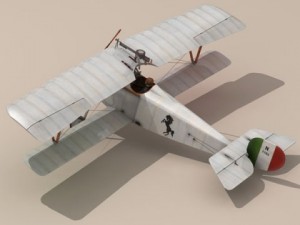 nieuport 17 baracca 3D Model