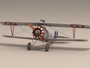 nieuport 17 lafayette escadrille Modello 3D